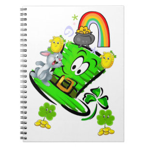 Cahier de lapin de la Saint-Patrick joyeuse