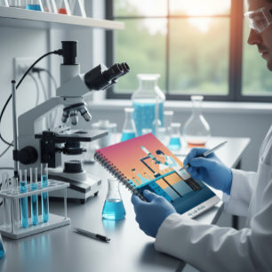 Cahier de l'élève de laboratoire scientifique pers