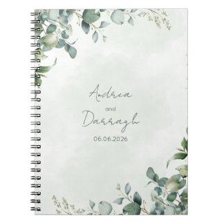 Cahier de mariage à la verdure d'Eucalyptus 1001A