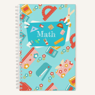Cahier de maths mignon pour les enfants
