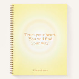 Cahier de messages Aura jaune