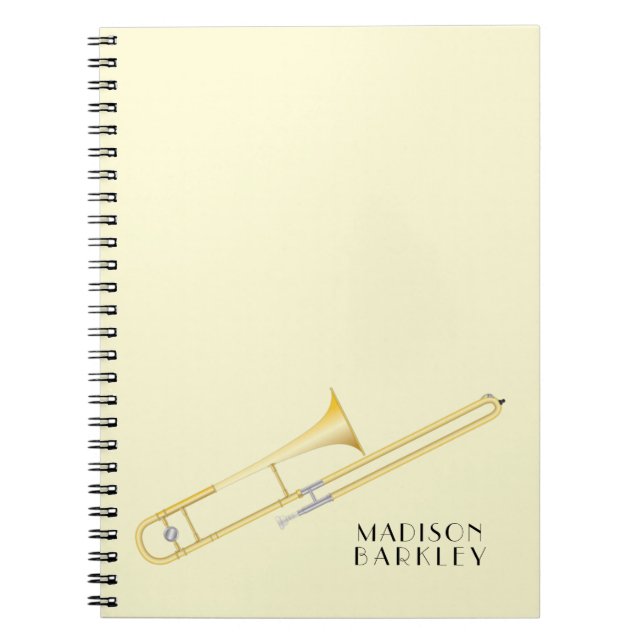 Cahier de musique pour professeur de trombone (Devant)