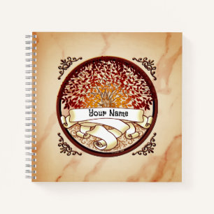 Cahier de nom de famille d'arbre généalogique