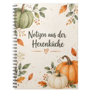 Cahier de notes automnal en spirale « Cuisine de s