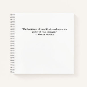 Cahier de notes des citations stoïciennes de Marc