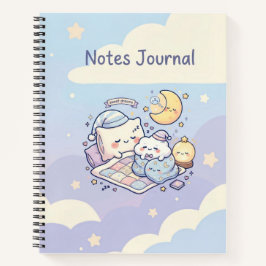 Cahier de notes doux rêves mignons