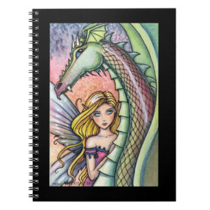 Cahier de notes Dragon et Fée Journal