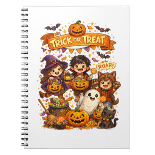 Cahier de notes Halloween Trick Or Treat mignon po