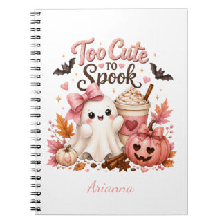 Cahier de notes personnalisé Halloween mignon et e