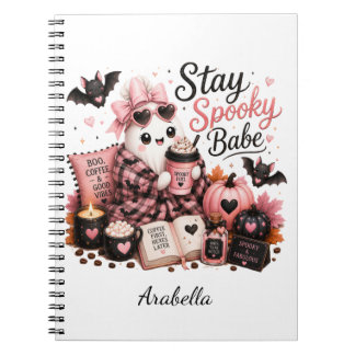 Cahier de notes personnalisé Halloween mignon et e