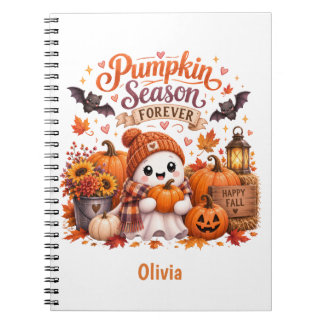 Cahier de notes personnalisé Halloween mignon et e