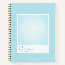 Cahier de Numéro d'Ange Échantillon Aura Bleu Cyan