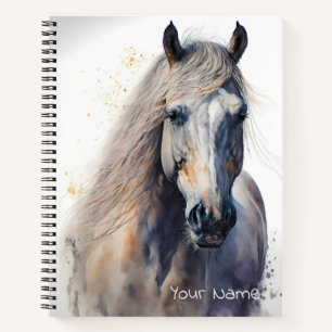 Cahier de papier aquarelle Cheval Blanc personnali