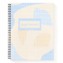 Cahier de papier graphique pastel