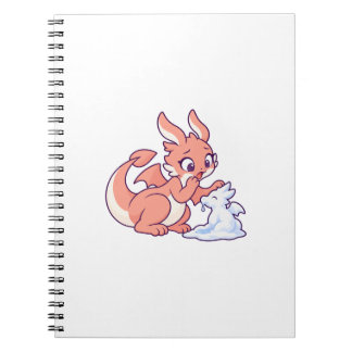 Cahier de personnage confortable Dragon de neige b