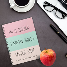 Cahier de photos à spirale personnalisé pour ensei