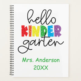 Cahier de professeur de maternelle Bonjour Materne