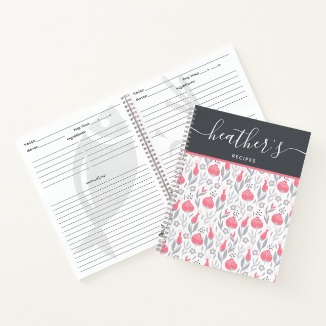 Cahier de recettes personnalisé en spirale (Intérieur)