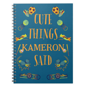 Cahier des Choses Mignonnes que Mon Fils a Dites P