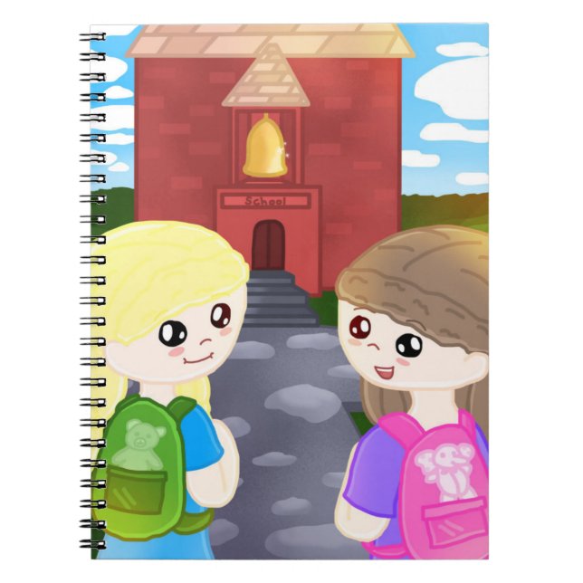 Cahier Dessiné à la Main pour la Rentrée Scolaire (Devant)