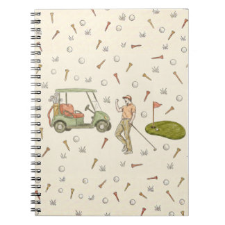 Cahier dessiné style golf