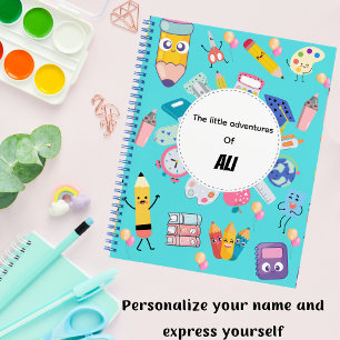 Cahier d'étude Kawaii pour l'ambiance des enfants