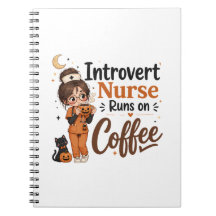 Cahier d'Halloween pour infirmière introvertie drô