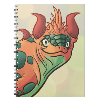 Cahier Dragon Orange et Vert Sarcelle