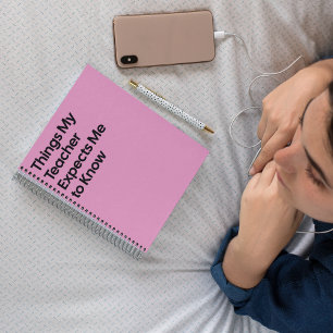 Cahier Drôle Attendu par l'Enseignant