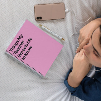 Cahier Drôle Attendu par l'Enseignant