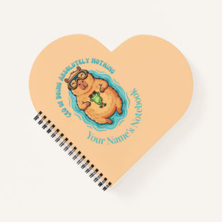 Cahier drôle de Capybara Frog PDG de Faire Rien