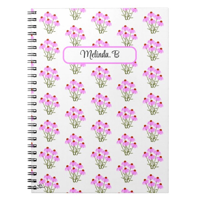 Cahier Échinacées Violettes (Devant)