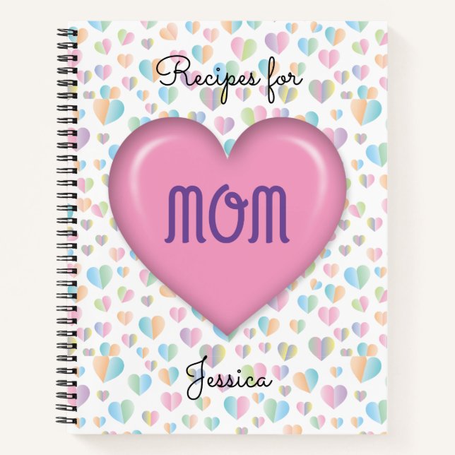 Cahier élégant de design floral pour la fête des m (Devant)