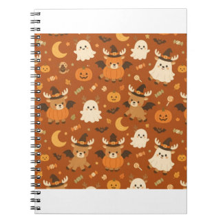 Cahier élk de costume d'Halloween mignon