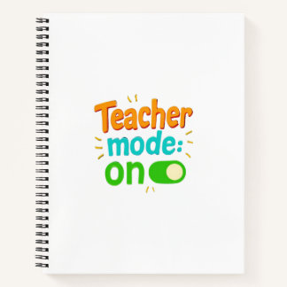 Cahier en mode enseignant – Journal spirale drôle