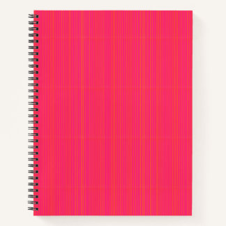 Cahier en spirale rose chaud