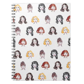 Cahier épinglé à l'aquarelle vintage