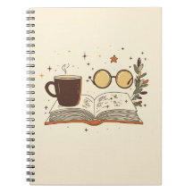 Cahier esthétique de café de lecture cosy