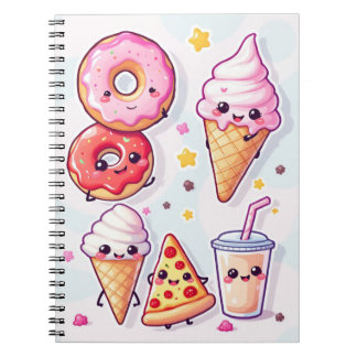 Cahier Fête de Nourriture Kawaii – Adorable & Amus