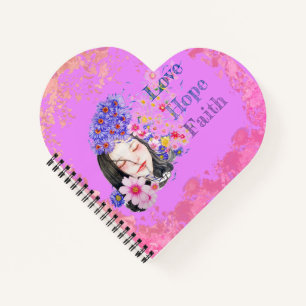 Cahier fille puissance - foi espoir amour