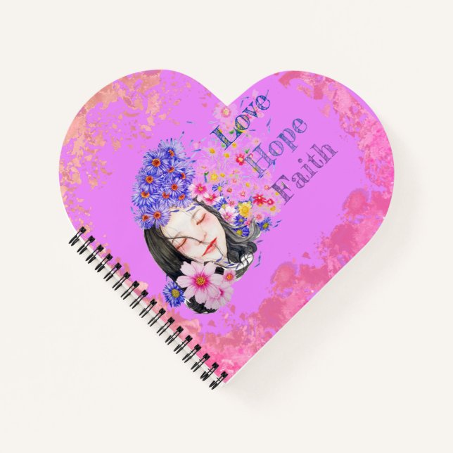 Cahier fille puissance - foi espoir amour (Devant)