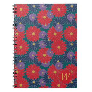 Cahier floral automnal éclaboussant
