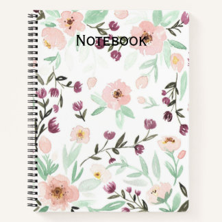 Cahier floral élégant et beau