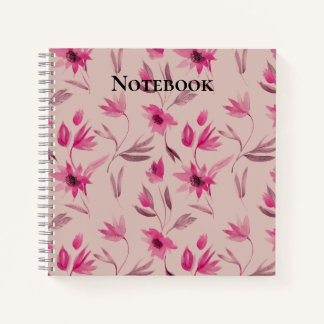 Cahier floral élégant et beau