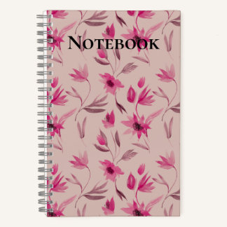 Cahier floral élégant et beau