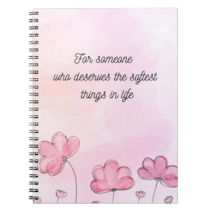 Cahier Floral Esthétique Douce Carnet Mignon
