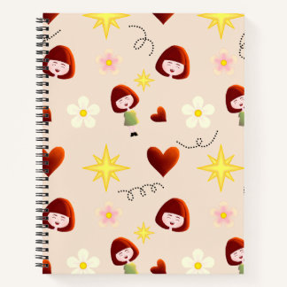 Cahier Floral Fille Mignonne