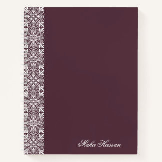 Cahier floral personnalisé au figuier