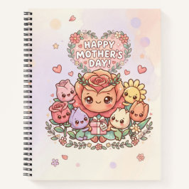 Cahier floral pour la fête des mères mignon