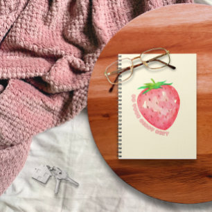 Cahier Fraise Mignon et Motivant